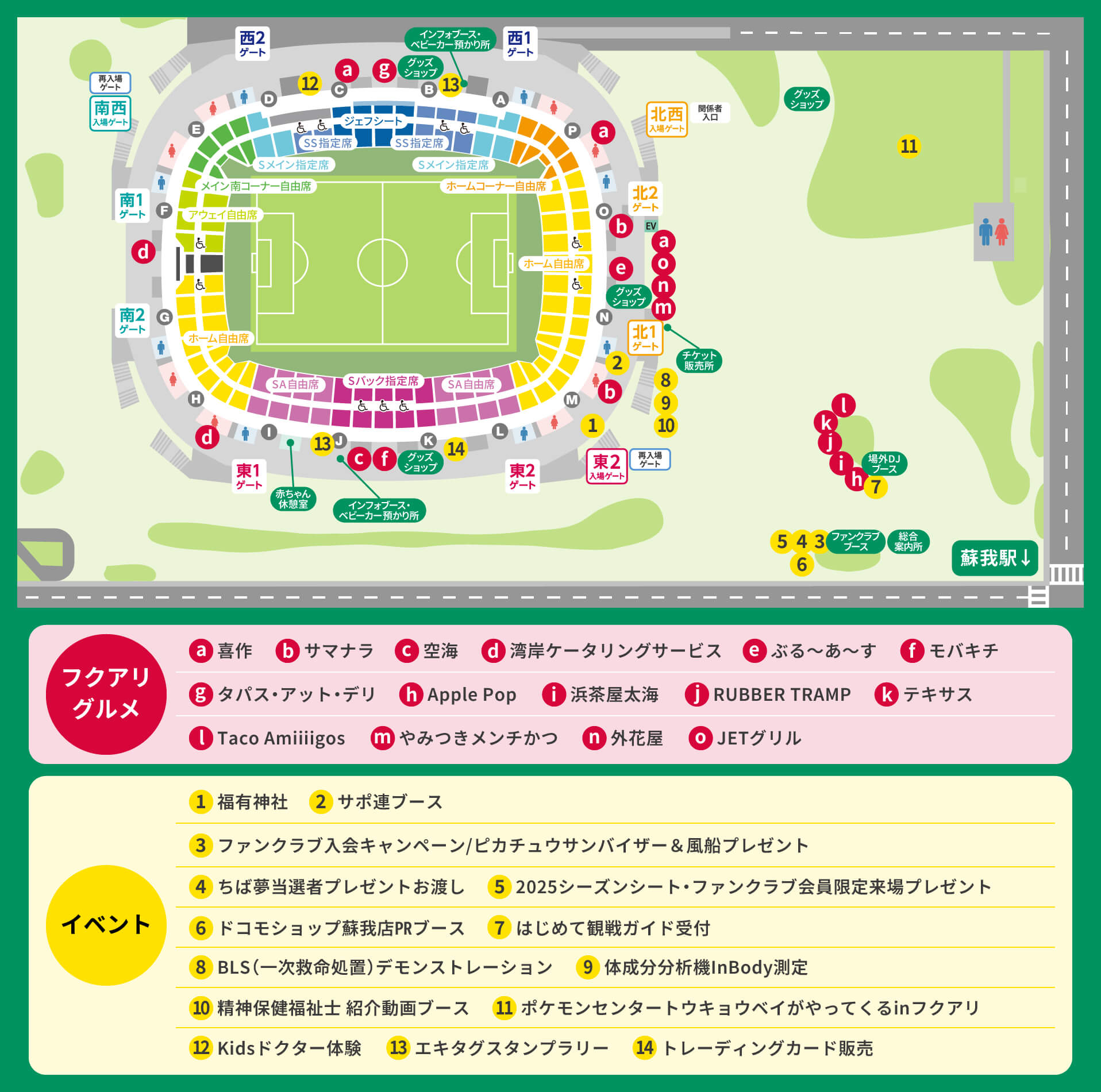スタジアムマップ